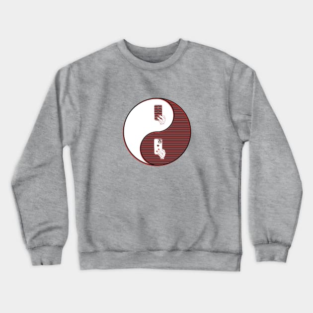 yin yang balance harmony design eastern philosophy phone Crewneck Sweatshirt by 4rpixs